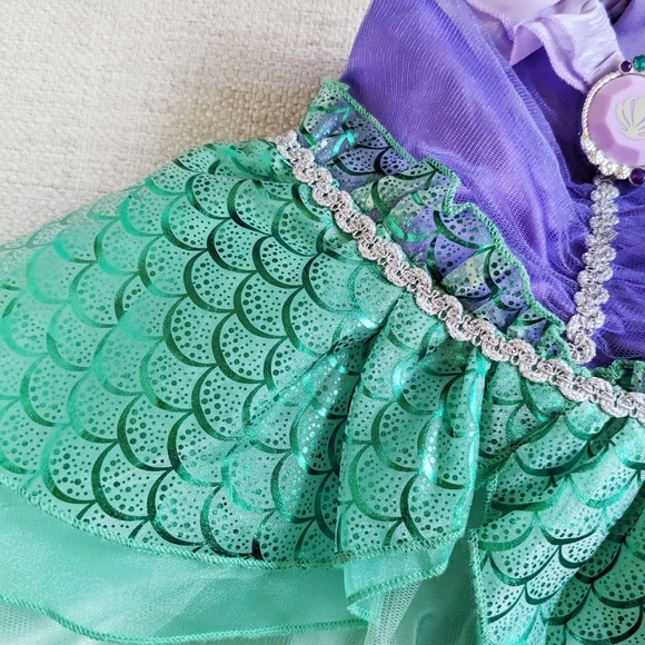 NWT Disney Store Ariel Deluxe Costume Baby 12-18M toddler The Little Mermaid - Picture 4 of 8